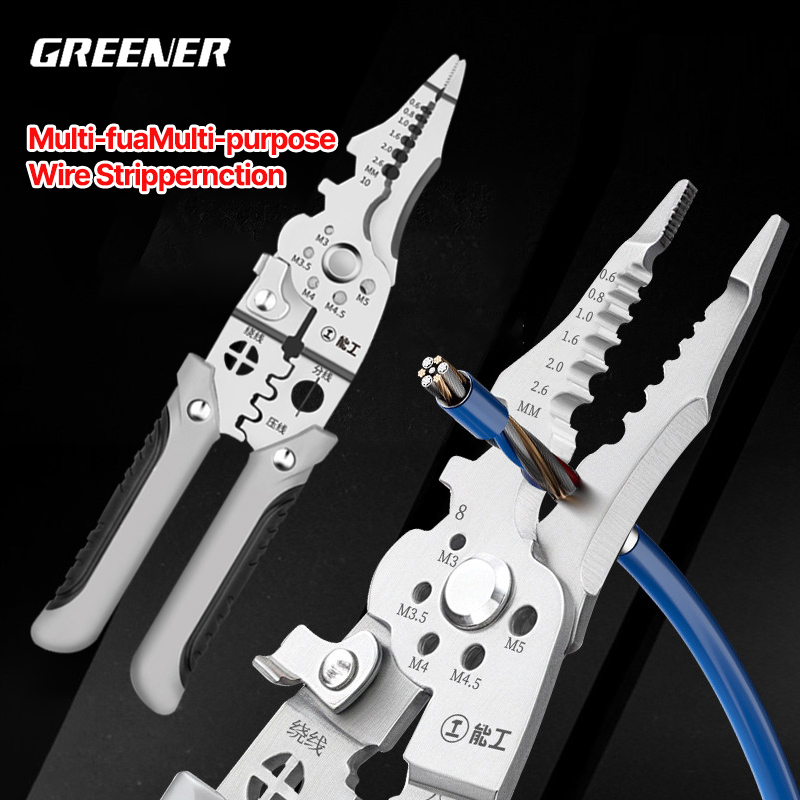 Automatic Wire Stripper Cutter - GREENER 자동 조절식 와이어 스트리퍼 겸