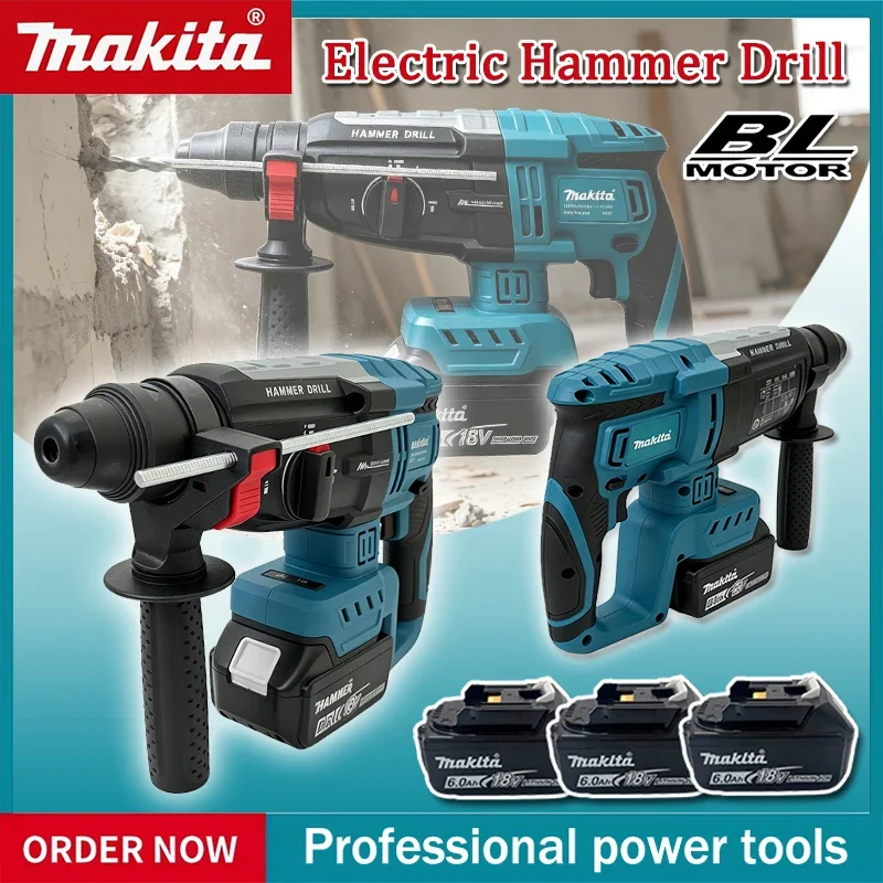 Brushless Cordless Electric Drill 18V - 마키타 브러시리스 전기 해머 드릴 28MM