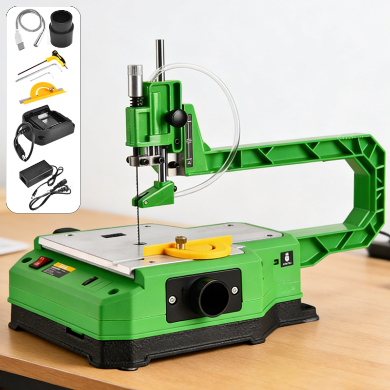 Mini Table Saw For Woodworking - 전기 데스크탑 곡선 톱 플러그인/배터리 다기능