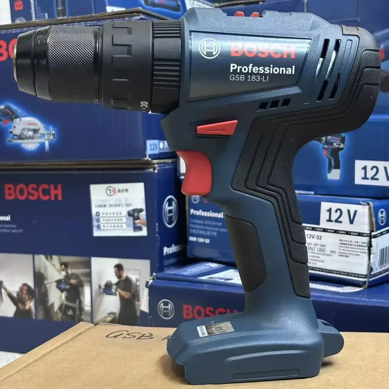 Brushless Cordless Electric Drill 18V - 보쉬 GSB 183-LI 18V 무브러시 충격