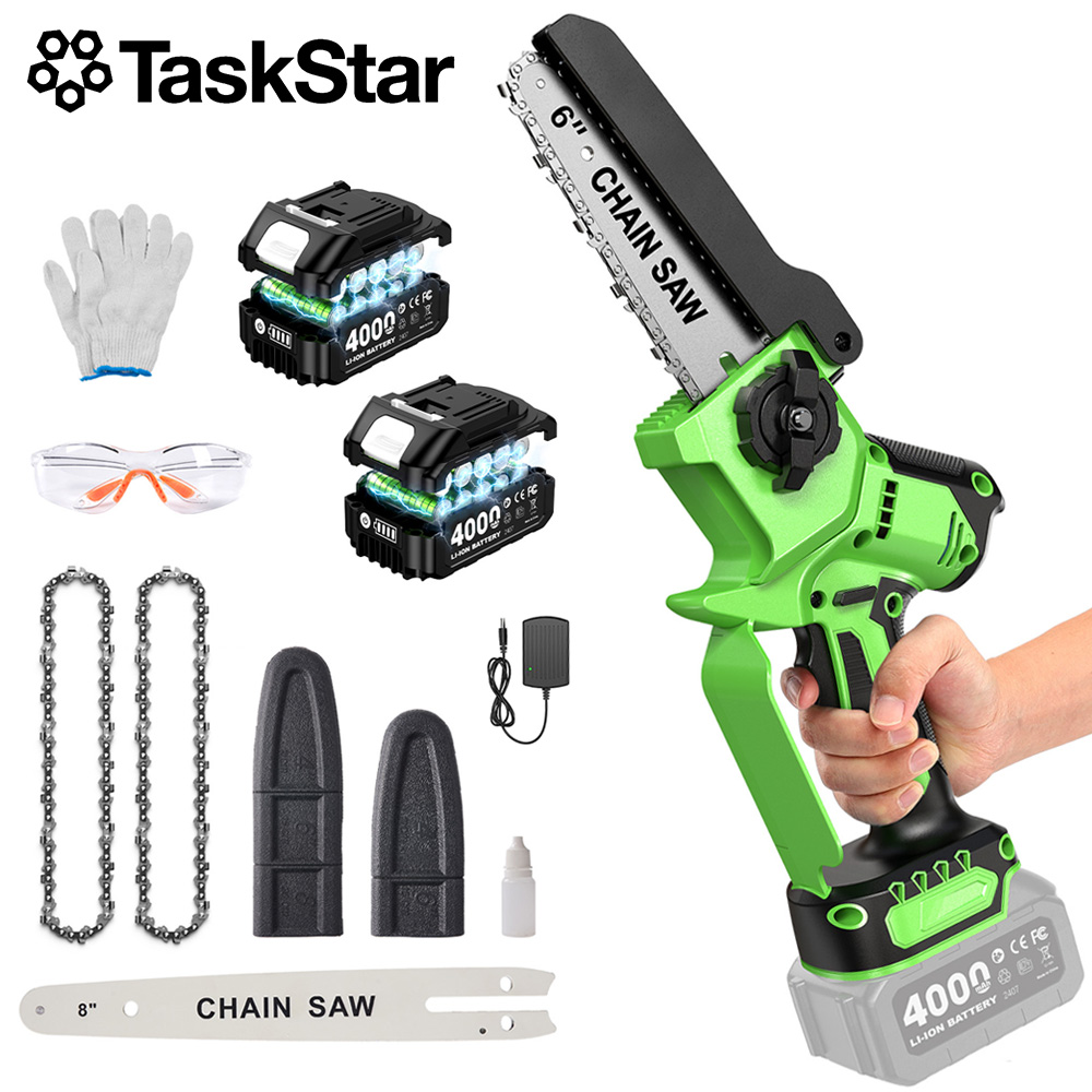 Mini Electric Chainsaw 6 Inch - 태스크스타 브러시리스 전기톱 6&8인치 휴대용 무선