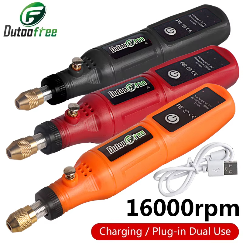 3.7V 미니 무선 드릴 조각 연마 펜 USB 무선 로 - Cordless Rotary Tool Kit Accessories 리뷰 및 가격