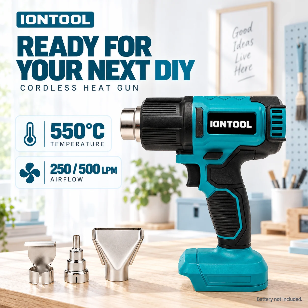 아이온툴 550 ℃   휴대폰 수리, 스티커 제거, 수 - Cordless Heat Gun For Shrink Tubing 리뷰 및 가격