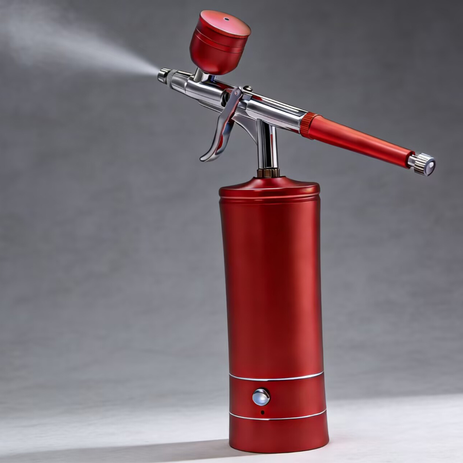 휴대용, 충전식, 무선 에어브러시. 압축기와 함께 제공 - Airbrush Kit With Mini Compressor 리뷰 및 가격