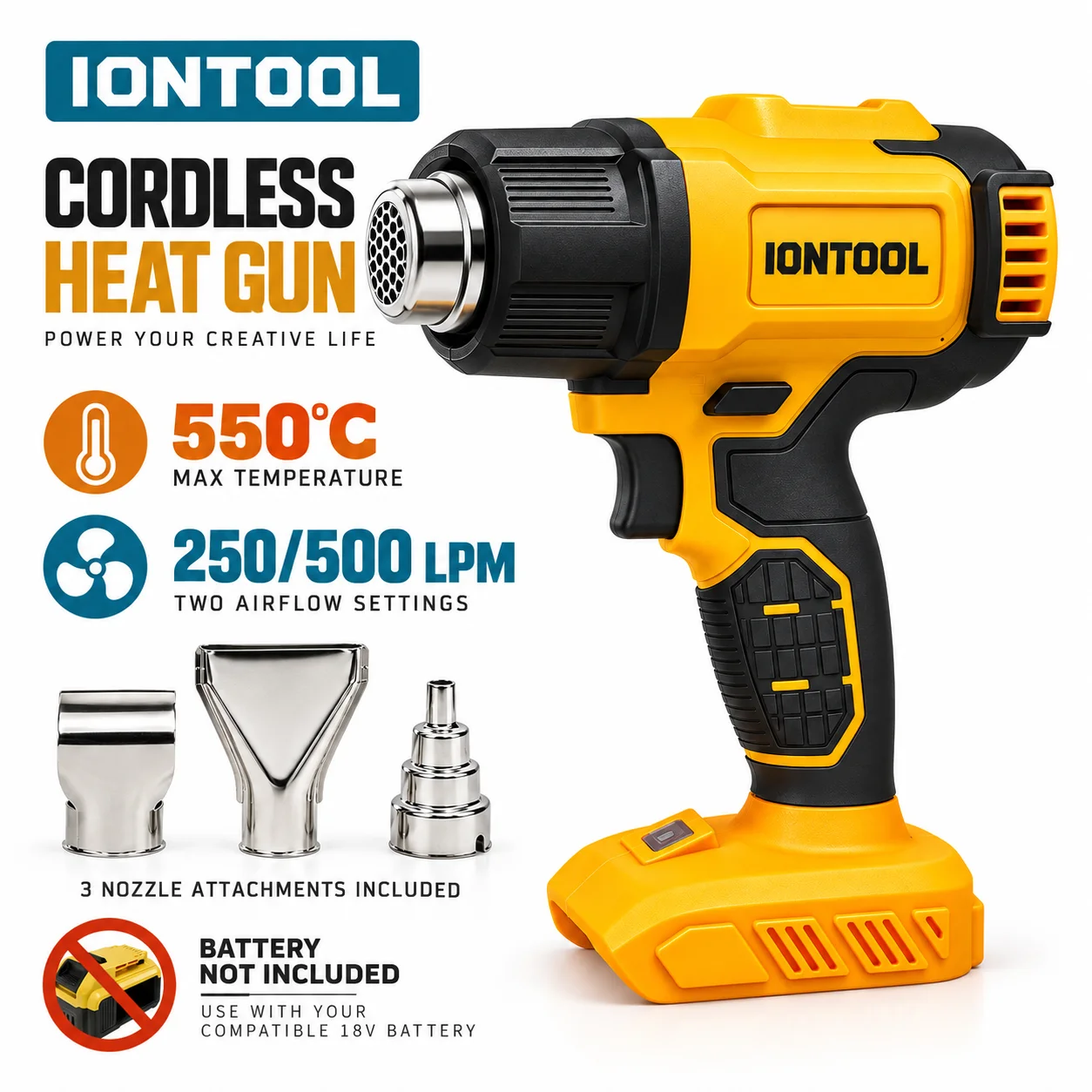 IONTOOL 무브러시 무선 열풍기, 분당 250리터의 - Cordless Heat Gun For Shrink Tubing 리뷰 및 가격